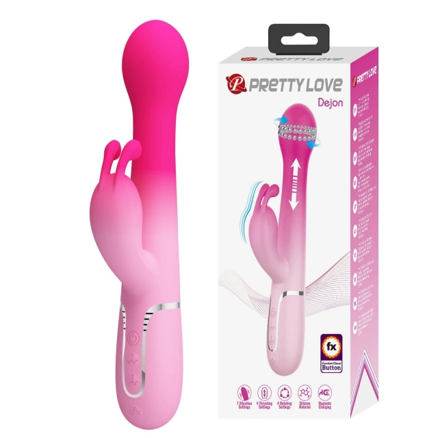 Wibrator Króliczek Dejon Pretty Love Posuwisty | 100% ORYGINAŁ| DYSKRETNA PRZESYŁKA